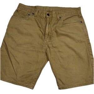 Levi's 505 Men's 36 Brown Khaki Jeans Shorts Chino 9" Inseam‎